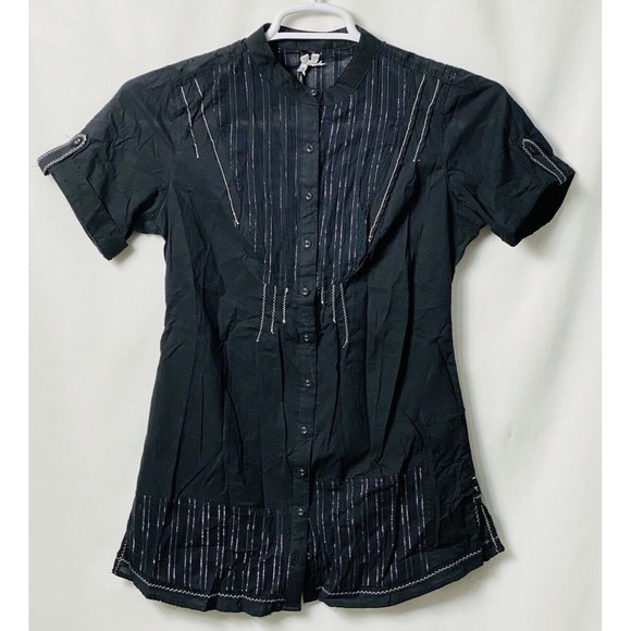 Ashley By 26 International Silver Metallic Stripes Size Small NWT - Picture 1 of 2